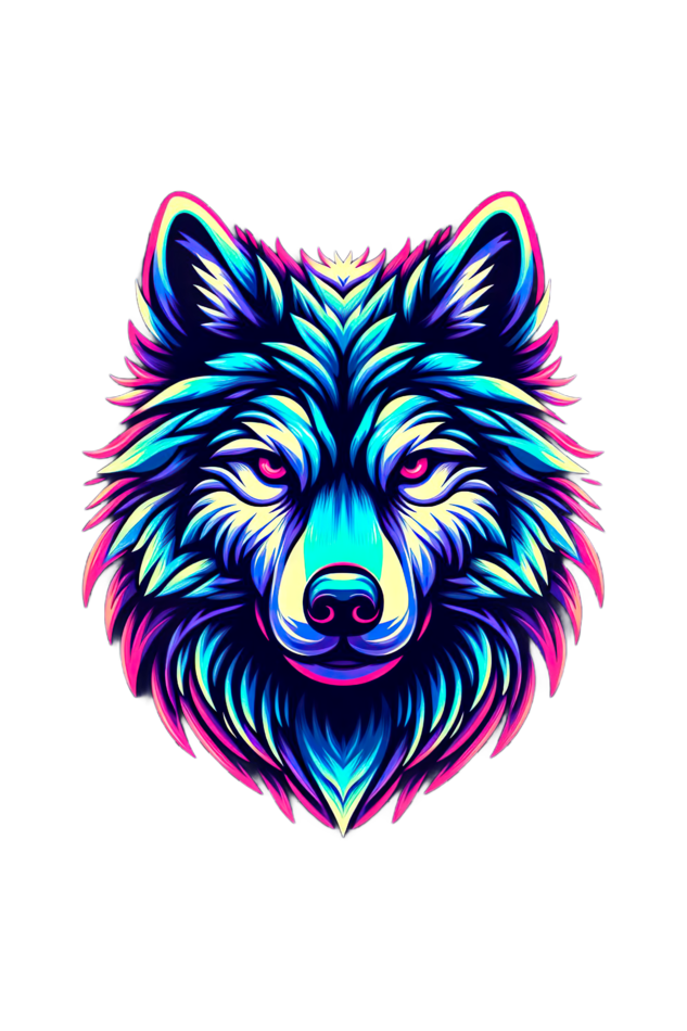 Neon Wolf - Women's crop top