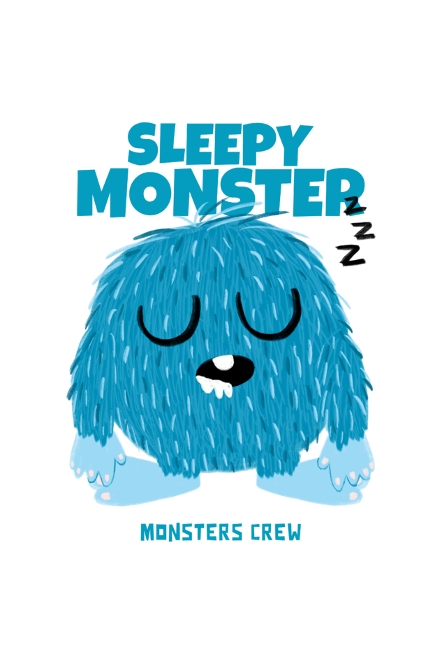 Sleepy Monster - Girl's T-shirt