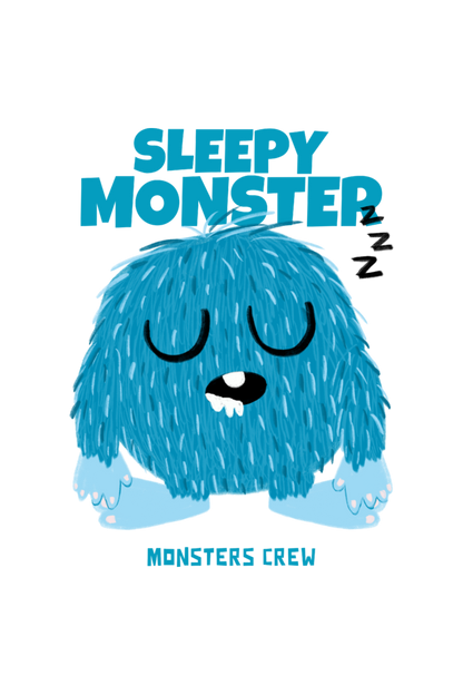 Sleepy Monster - Girl's T-shirt