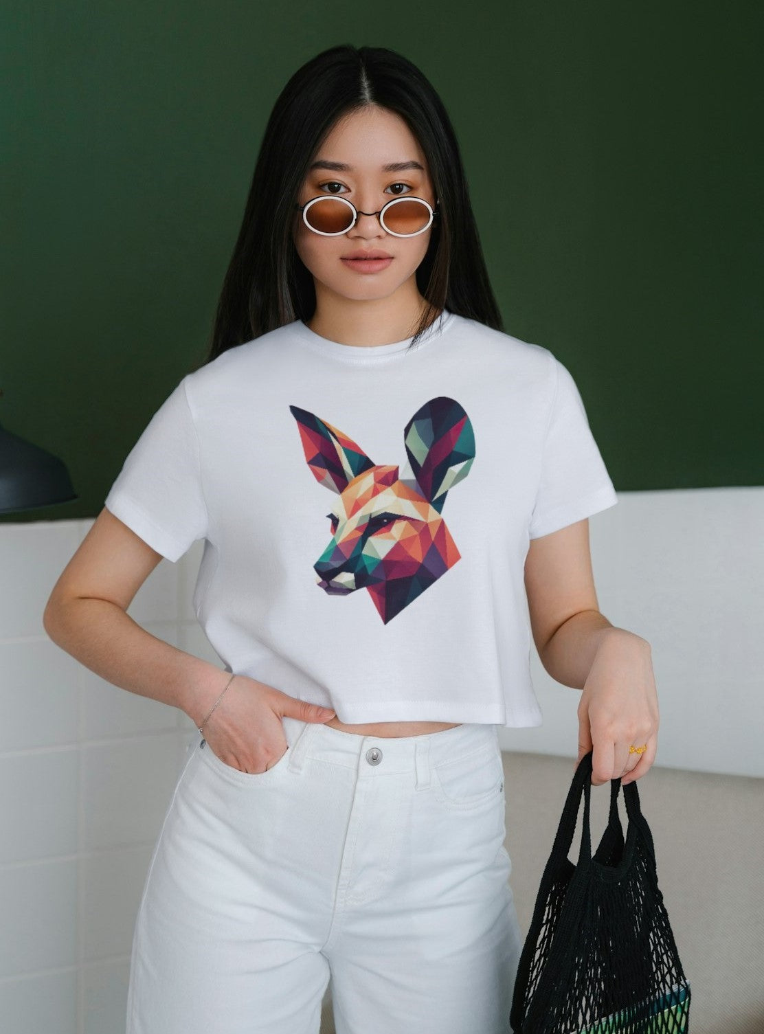 Geo Fox - Women's Crop Top