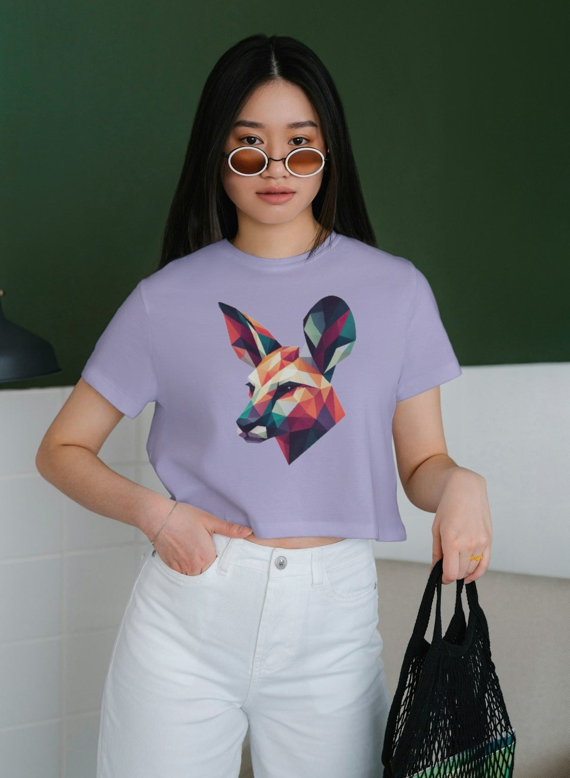 Geo Fox - Women's Crop Top