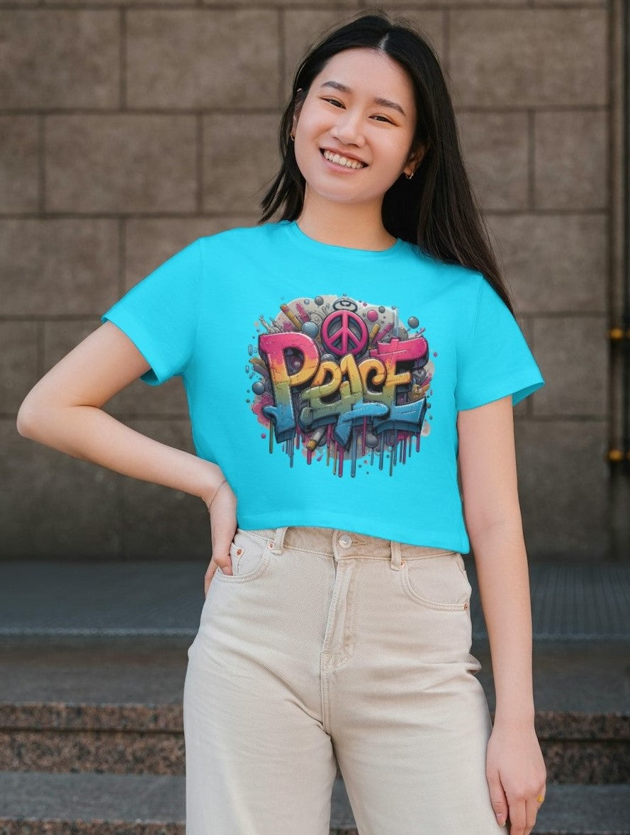 Vibrant Peace - Women's Crop Top