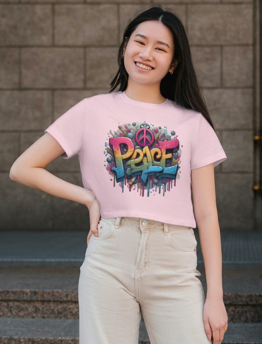 Vibrant Peace - Women's Crop Top