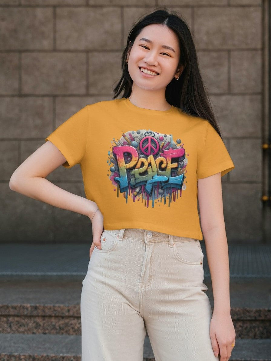 Vibrant Peace - Women's Crop Top