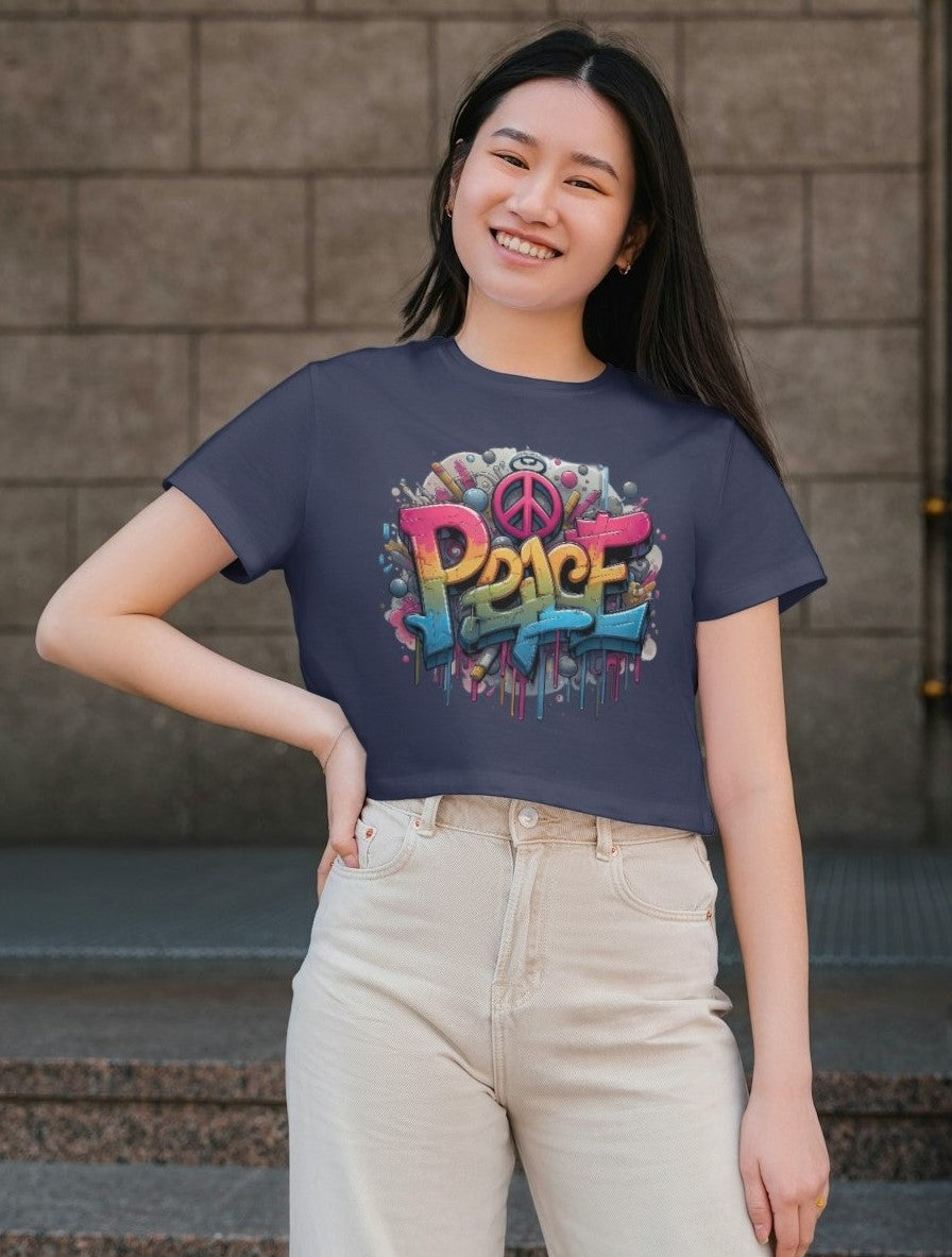 Vibrant Peace - Women's Crop Top