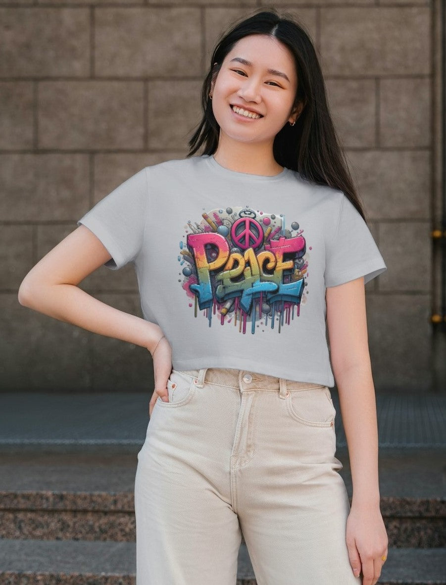 Vibrant Peace - Women's Crop Top