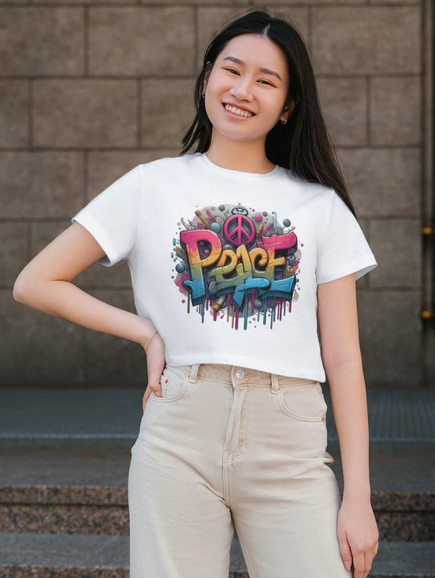 Vibrant Peace - Women's Crop Top