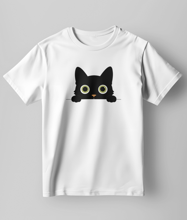 Peeking Cat - Women's Oversized T-shirt