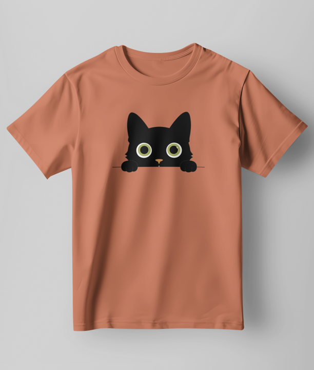 Peeking Cat - Women's Oversized T-shirt