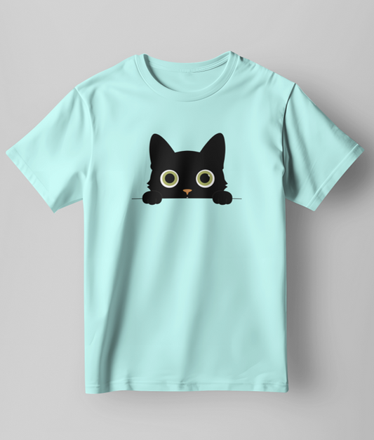 Peeking Cat - Women's Oversized T-shirt