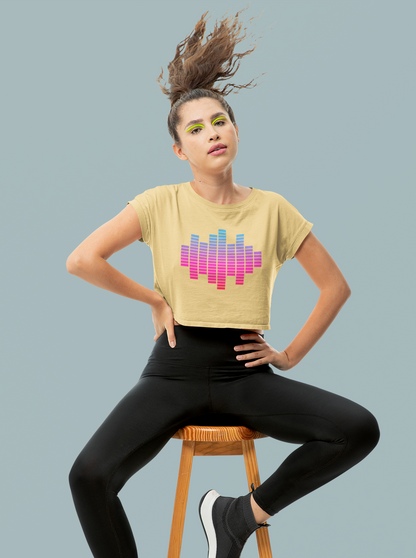 Soundwave Chic - Women's crop top